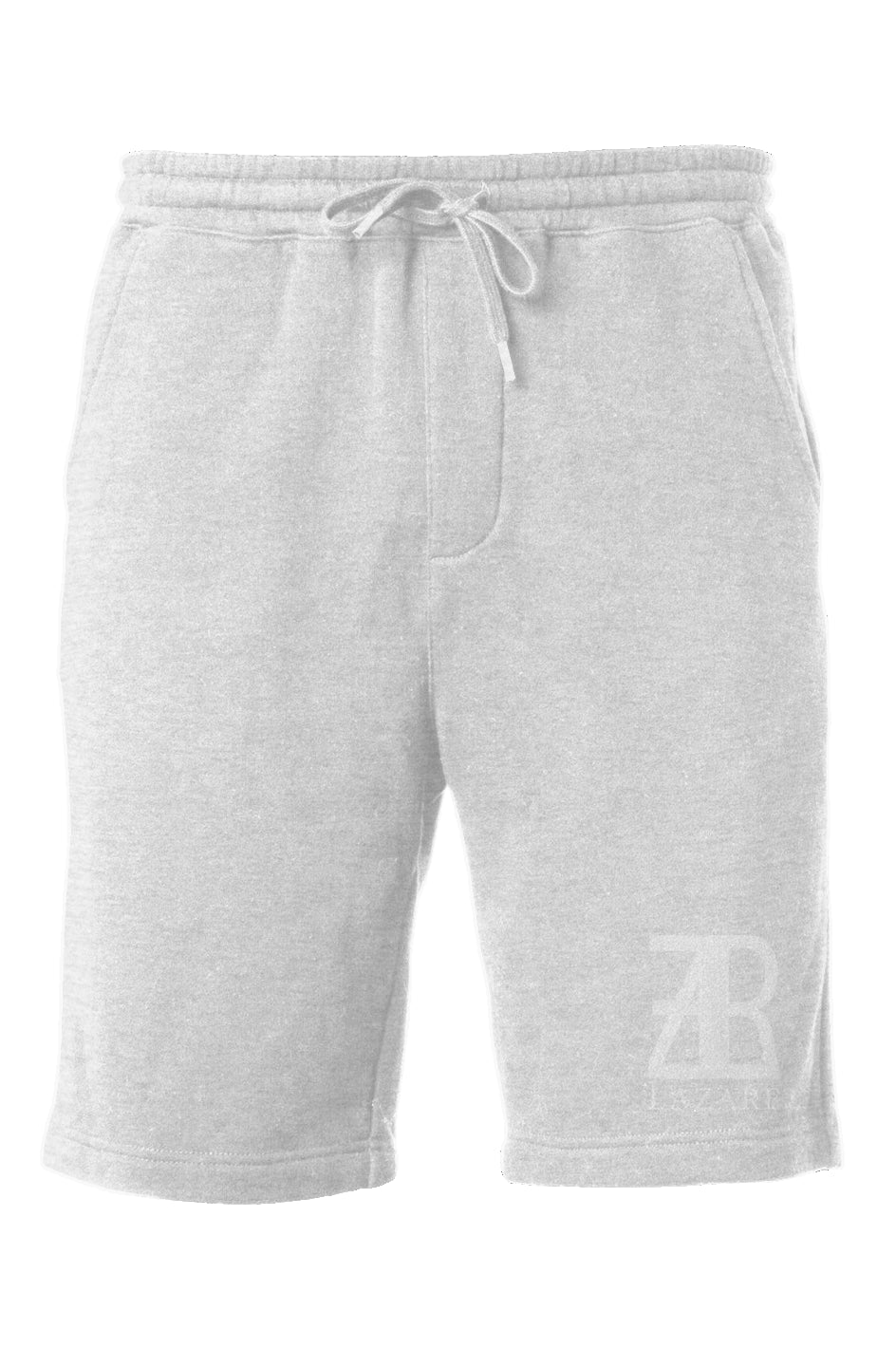 Lazare Logo White Fleece Shorts