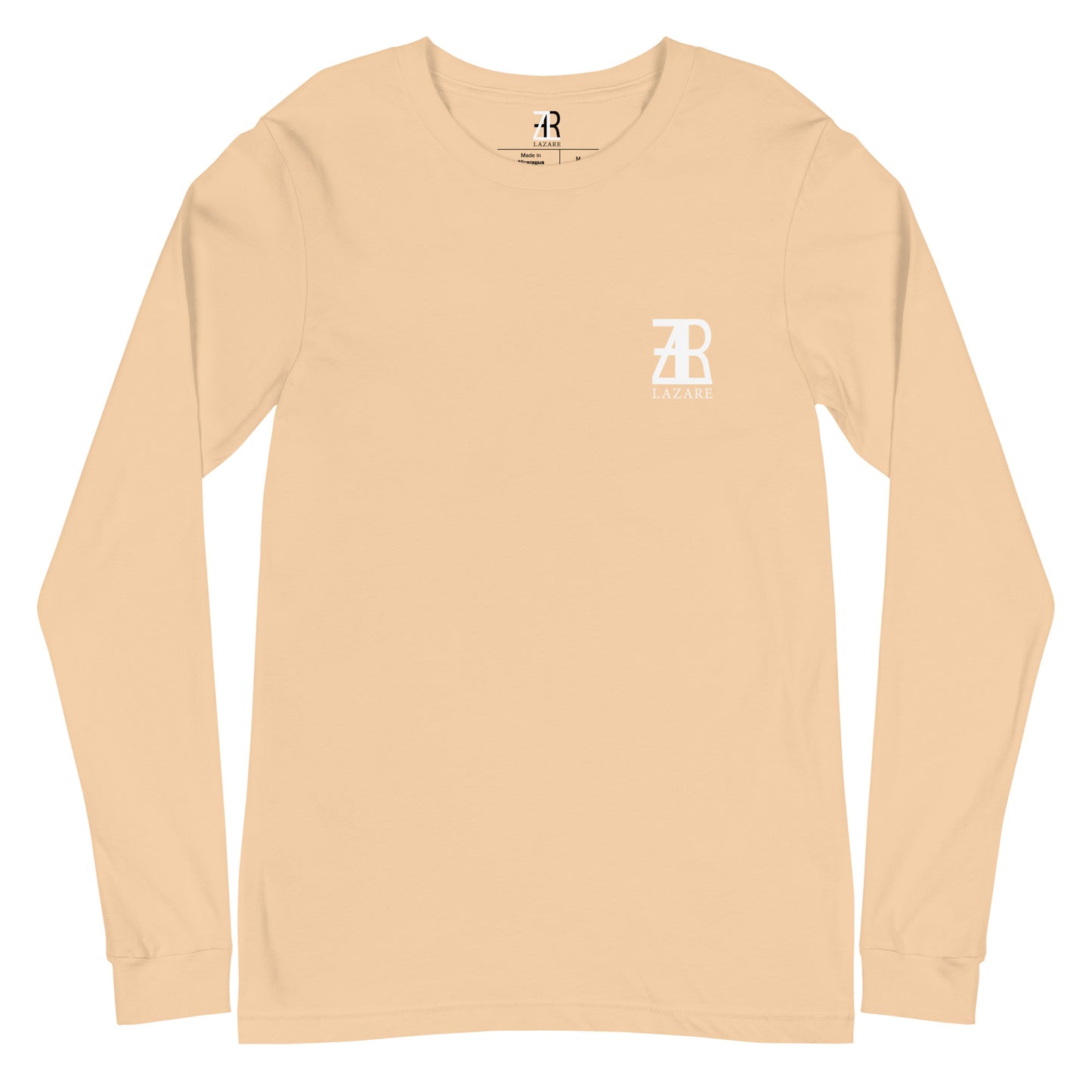 Lazare White Logo Long Sleeve Tee