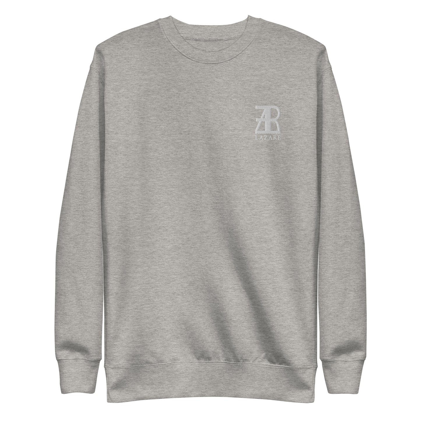 Lazare White Logo Fleece Pullover