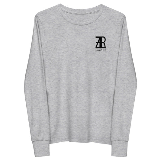 Lazare Black Logo Youth long sleeve tee