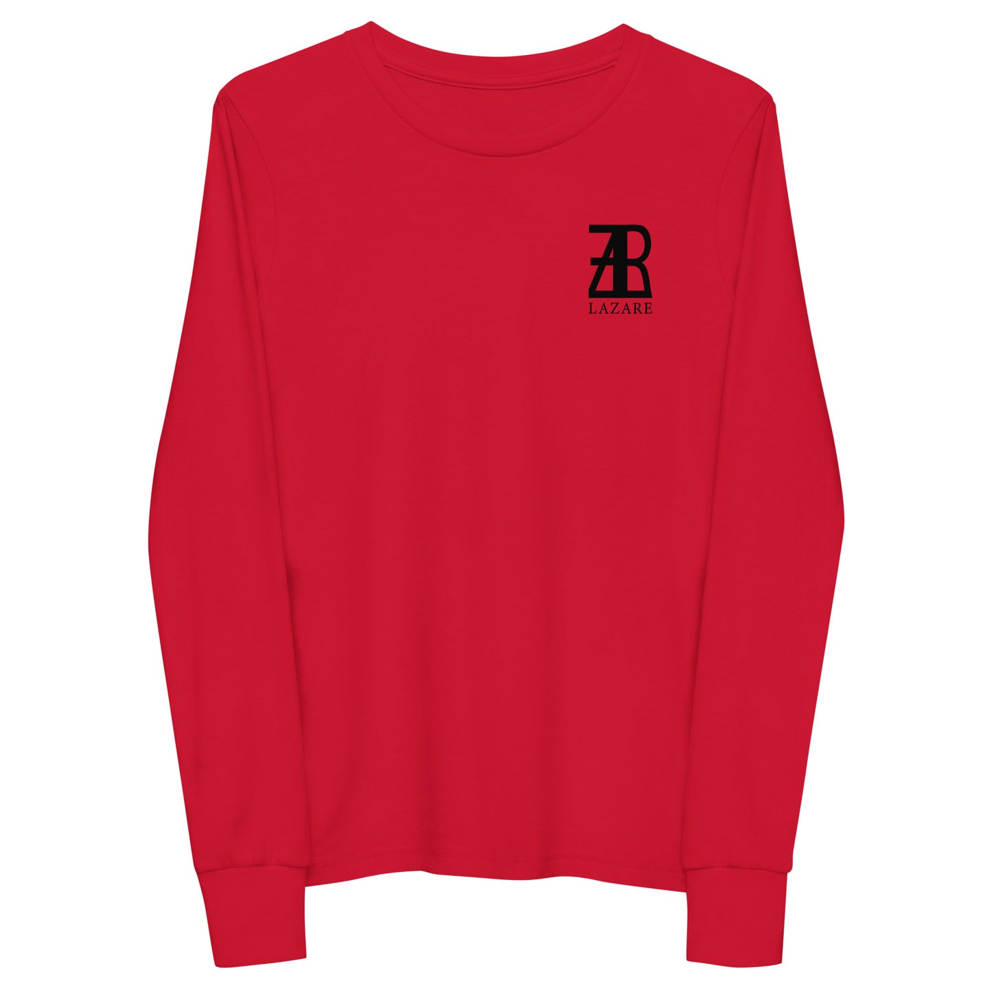 Lazare Black Logo Youth long sleeve tee
