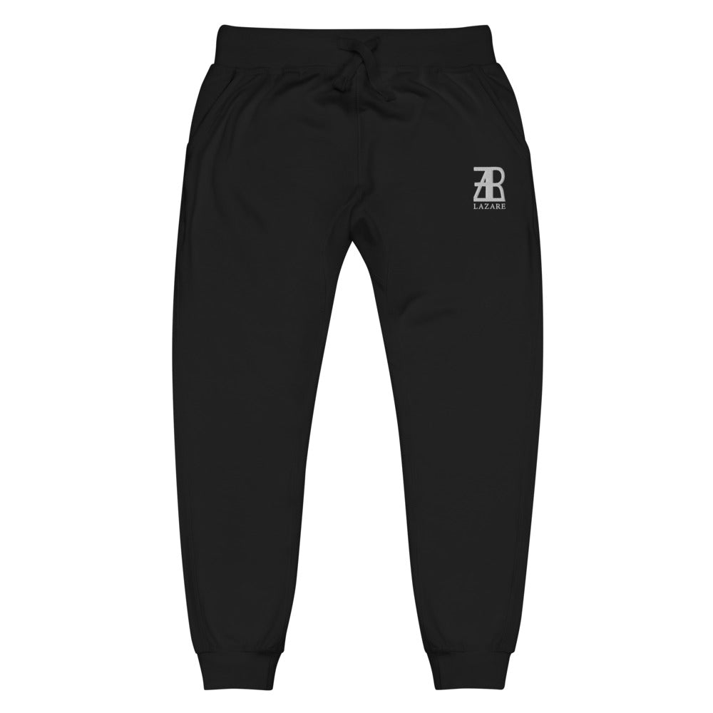 Lazare White Logo fleece sweatpants
