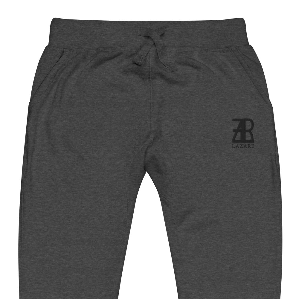 Lazare Black Logo fleece sweatpants