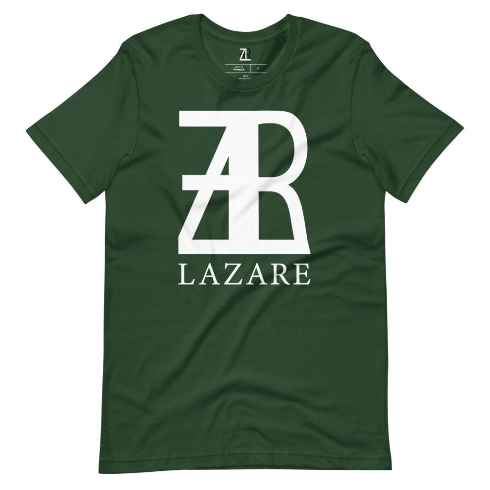Lazare Full Chest White Logo Short-Sleeve T-Shirt