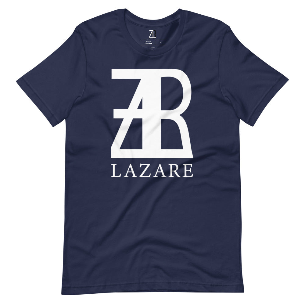 Lazare Full Chest White Logo Short-Sleeve T-Shirt