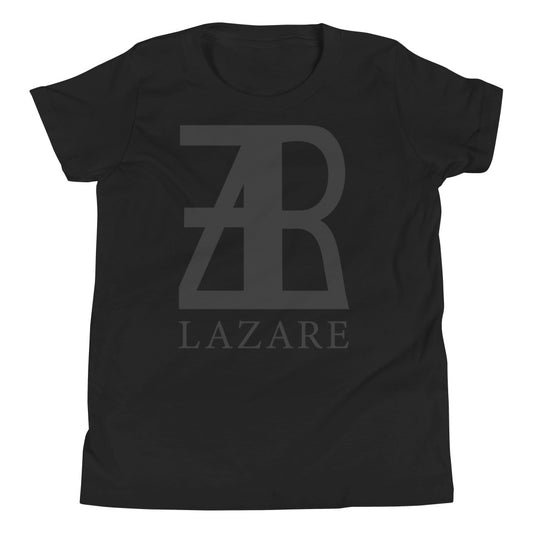Lazare Full Chest Black Logo Youth Short Sleeve T-Shirt